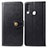 Leather Case Stands Flip Cover Holder S05D for Samsung Galaxy A20s Black