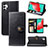 Leather Case Stands Flip Cover Holder S05D for Samsung Galaxy A32 5G