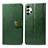 Leather Case Stands Flip Cover Holder S05D for Samsung Galaxy A32 5G Green