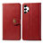 Leather Case Stands Flip Cover Holder S05D for Samsung Galaxy A32 5G Red