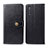 Leather Case Stands Flip Cover Holder S05D for Samsung Galaxy A41 SC-41A Black