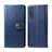 Leather Case Stands Flip Cover Holder S05D for Samsung Galaxy A41 SC-41A Blue