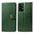 Leather Case Stands Flip Cover Holder S05D for Samsung Galaxy A52 5G Green