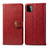 Leather Case Stands Flip Cover Holder S05D for Samsung Galaxy F42 5G Red