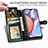 Leather Case Stands Flip Cover Holder S05D for Samsung Galaxy M01s