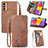 Leather Case Stands Flip Cover Holder S05D for Samsung Galaxy M13 4G