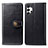 Leather Case Stands Flip Cover Holder S05D for Samsung Galaxy M32 5G Black