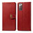 Leather Case Stands Flip Cover Holder S05D for Samsung Galaxy Note 20 5G Red