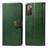 Leather Case Stands Flip Cover Holder S05D for Samsung Galaxy S20 FE 4G Green