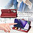 Leather Case Stands Flip Cover Holder S05D for Samsung Galaxy S21 Ultra 5G