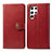 Leather Case Stands Flip Cover Holder S05D for Samsung Galaxy S21 Ultra 5G