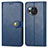 Leather Case Stands Flip Cover Holder S05D for Sharp Aquos R8s Blue