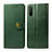 Leather Case Stands Flip Cover Holder S05D for Sony Xperia 10 III Lite Green