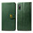 Leather Case Stands Flip Cover Holder S05D for Sony Xperia Ace II Green