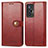 Leather Case Stands Flip Cover Holder S05D for Vivo X70 5G Red