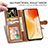 Leather Case Stands Flip Cover Holder S05D for Vivo X70 Pro 5G