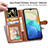 Leather Case Stands Flip Cover Holder S05D for Vivo Y33e 5G