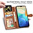 Leather Case Stands Flip Cover Holder S05D for Vivo Y55s 5G