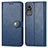 Leather Case Stands Flip Cover Holder S05D for Xiaomi Civi 1S 5G Blue