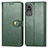 Leather Case Stands Flip Cover Holder S05D for Xiaomi Civi 1S 5G Green