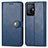 Leather Case Stands Flip Cover Holder S05D for Xiaomi Mi 11T 5G Blue