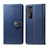 Leather Case Stands Flip Cover Holder S05D for Xiaomi Mi Note 10 Lite Blue