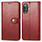 Leather Case Stands Flip Cover Holder S05D for Xiaomi Poco F3 GT 5G Red