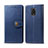 Leather Case Stands Flip Cover Holder S05D for Xiaomi Poco M2 Pro Blue