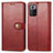 Leather Case Stands Flip Cover Holder S05D for Xiaomi Poco X3 GT 5G Red