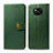 Leather Case Stands Flip Cover Holder S05D for Xiaomi Poco X3 Pro Green