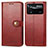 Leather Case Stands Flip Cover Holder S05D for Xiaomi Poco X4 Pro 5G Red