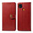 Leather Case Stands Flip Cover Holder S05D for Xiaomi Redmi 9 Activ Red