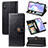 Leather Case Stands Flip Cover Holder S05D for Xiaomi Redmi 9AT