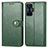 Leather Case Stands Flip Cover Holder S05D for Xiaomi Redmi K50 Gaming 5G Green