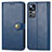 Leather Case Stands Flip Cover Holder S05D for Xiaomi Redmi K50 Ultra 5G Blue