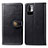 Leather Case Stands Flip Cover Holder S05D for Xiaomi Redmi Note 10 JE 5G Black