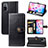 Leather Case Stands Flip Cover Holder S05D for Xiaomi Redmi Note 10 Pro 4G