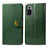 Leather Case Stands Flip Cover Holder S05D for Xiaomi Redmi Note 10 Pro 4G Green