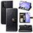 Leather Case Stands Flip Cover Holder S05D for Xiaomi Redmi Note 9 4G