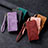 Leather Case Stands Flip Cover Holder S06D for Apple iPhone 15 Pro