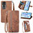 Leather Case Stands Flip Cover Holder S06D for Huawei Honor 80 5G