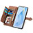 Leather Case Stands Flip Cover Holder S06D for Huawei Honor Magic5 5G