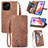 Leather Case Stands Flip Cover Holder S06D for Huawei Honor X6a