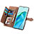 Leather Case Stands Flip Cover Holder S06D for Huawei Honor X9a 5G