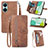 Leather Case Stands Flip Cover Holder S06D for Huawei Nova 11i