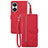 Leather Case Stands Flip Cover Holder S06D for Huawei Nova 11i Red