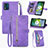 Leather Case Stands Flip Cover Holder S06D for Motorola Moto E13