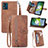 Leather Case Stands Flip Cover Holder S06D for Motorola Moto E13