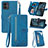 Leather Case Stands Flip Cover Holder S06D for Motorola Moto G14