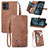 Leather Case Stands Flip Cover Holder S06D for Motorola Moto G14